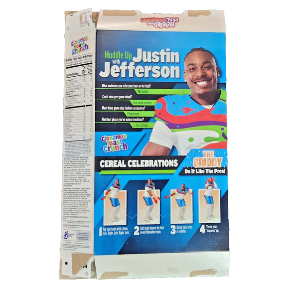 3 NFL Cereal Celebrations Boxes Justin Jefferson Ja'marr Chase Amon-Ra St Brown - Picture 3 of 7